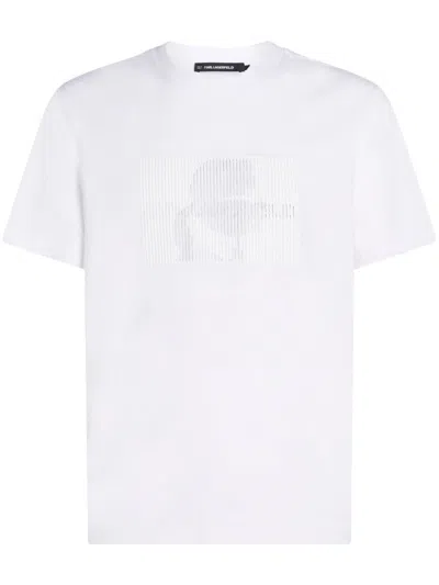 Karl Lagerfeld Logo-print T-shirt In White