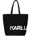 Karl Lagerfeld Logo-print Tote Bag In Black