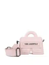 Karl Lagerfeld Logo-print Tote Bag In Pink