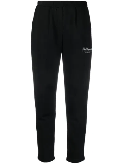Karl Lagerfeld Jogginghose Mit Logo-print In Black