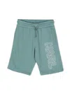 Karl Lagerfeld Logo-print Track Shorts In 绿色