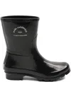 Karl Lagerfeld Logo Rain Boots In Black