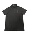 Karl Lagerfeld Logo Short-sleeved Polo Shirt In Black