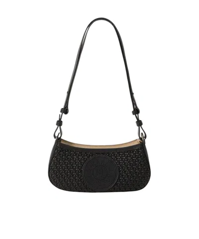 Karl Lagerfeld Logo Shoulder Bag In Black