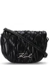 Karl Lagerfeld Logo Shoulder Bag In Black