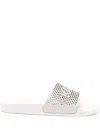 Karl Lagerfeld Pantoletten Mit Logo In White