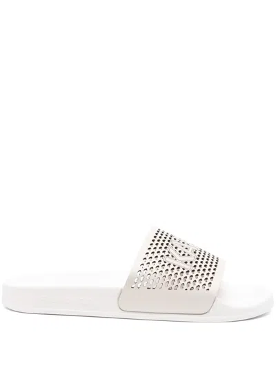 Karl Lagerfeld Pantoletten Mit Logo In White
