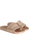 Karl Lagerfeld Logo Slides In Brown