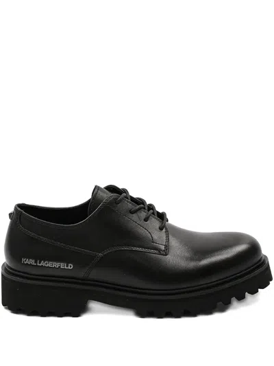 Karl Lagerfeld Logo-stamp Shoes In Black