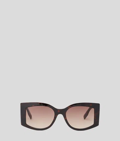 Karl Lagerfeld Logo Sunglasses In Brown