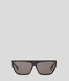 Karl Lagerfeld Logo Sunglasses In Black