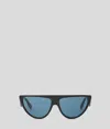 Karl Lagerfeld Logo Sunglasses In Black