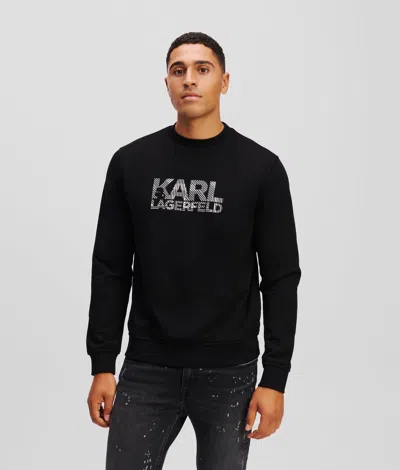 Karl Lagerfeld Logo Sweatshirt In Black