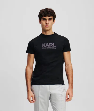 Karl Lagerfeld Logo T-shirt In Black