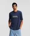 Karl Lagerfeld Logo T-shirt In Blue