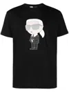 Karl Lagerfeld Logo T-shirt In Black