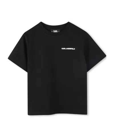 Karl Lagerfeld Logo T-shirt In Black