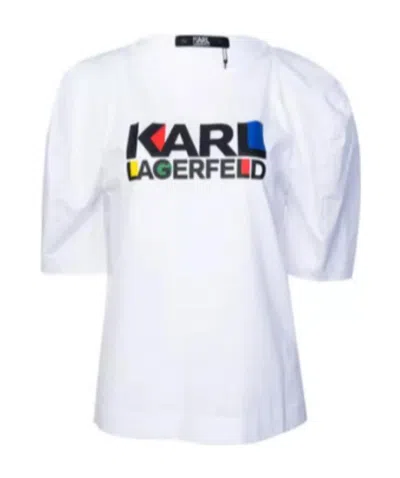 Karl Lagerfeld Logo T-shirt In White