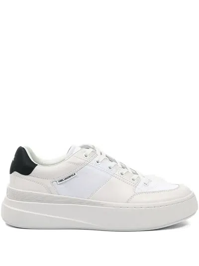 Karl Lagerfeld Logo-tag Sneakers In White