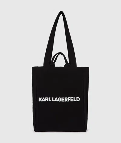 Karl Lagerfeld Logo-print Tote Bag In Black