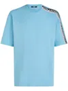 Karl Lagerfeld T-shirt Aus Bio-baumwolle In Blau
