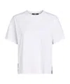 Karl Lagerfeld Logo-tape Organic-cotton T-shirt In White