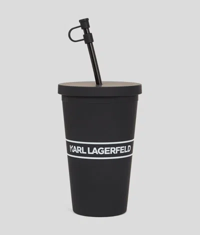 Karl Lagerfeld Logo To-go Cup In Black