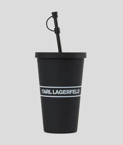 Karl Lagerfeld Logo To-go Cup In Black