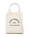 Karl Lagerfeld Small Rue St-guillaume Tote Bag In Neutrals