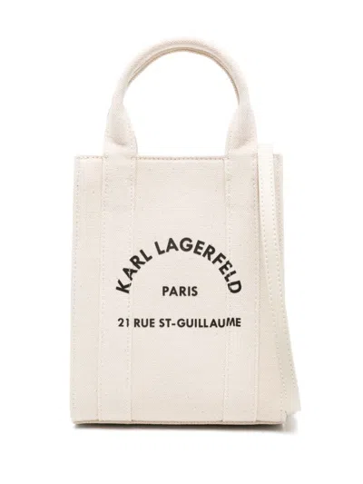 KARL LAGERFELD LOGO TOTE BAG