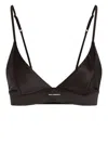 Karl Lagerfeld Logo Triangle Bra In Black