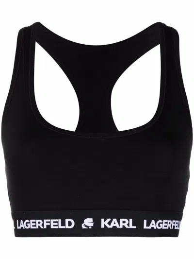 KARL LAGERFELD LOGO-UNDERBAND BRA