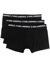 Karl Lagerfeld Logo-waistband Boxer Short Set In 999