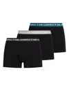 Karl Lagerfeld Logo-waistband Boxers (pack Of Three) In Black