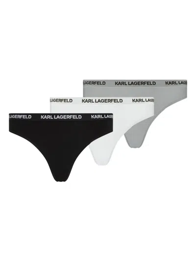 Karl Lagerfeld Logo-waistband Brief (pack Of Three) In Multi