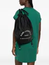 Karl Lagerfeld Logo-motif Drawstring Backpack In Black