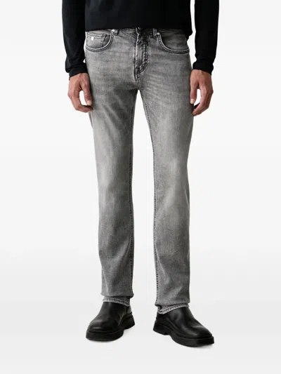 Karl Lagerfeld Logo-patch Jeans In Gray