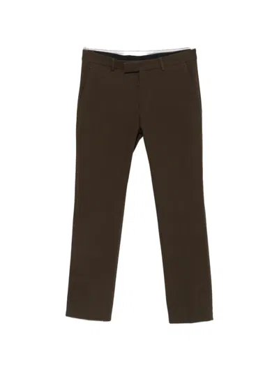 Karl Lagerfeld Logo-patch Trousers In Brown