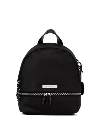 Karl Lagerfeld Logo-plaque Backpack In Black