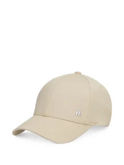 Karl Lagerfeld Logo-plaque Baseball Cap In Neutral