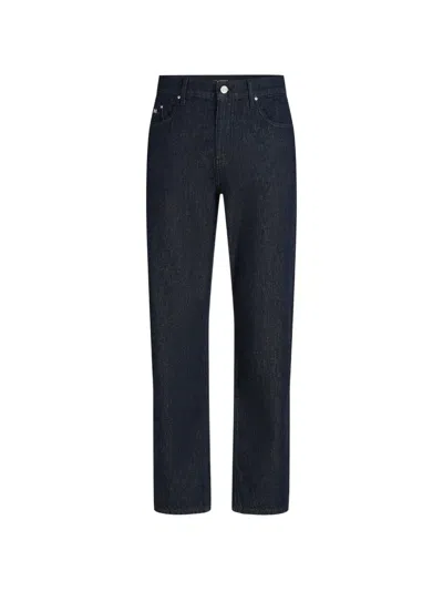 Karl Lagerfeld Logo-plaque Jeans In Blue