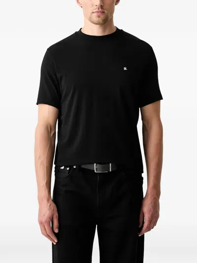 Karl Lagerfeld Logo-plaque Short-sleeve T-shirt In Black