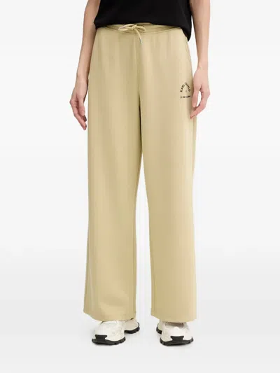 Karl Lagerfeld Logo-print Drawstring Track Pants In Neutral