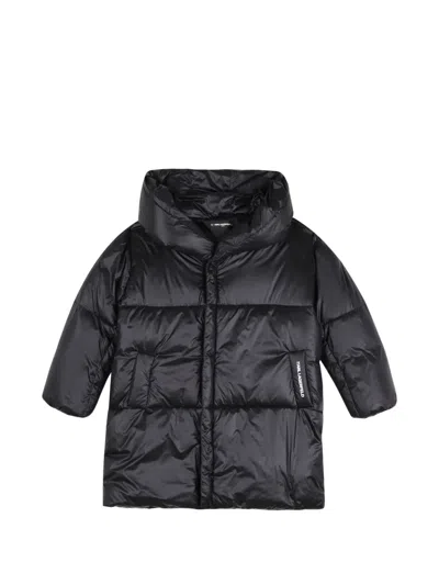 Karl Lagerfeld Kids' Logo-print Padded Jacket In Black