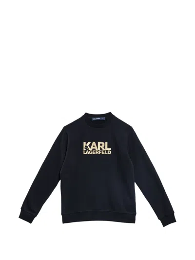 Karl Lagerfeld Logo-print Sweatshirt In Black