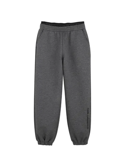 Karl Lagerfeld Kids' Logo-print Track Pants In Silver