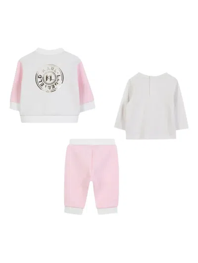 Karl Lagerfeld Babies' Logo-print Tracksuit (set Of Three) In Multi