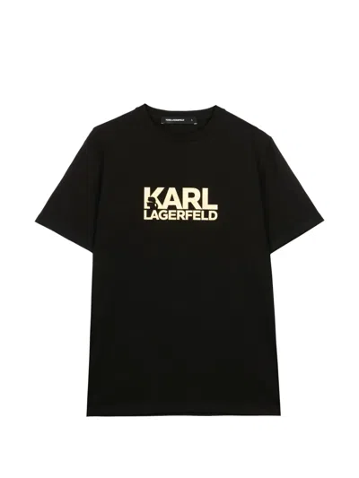 Karl Lagerfeld Logo-print T-shirt In Black