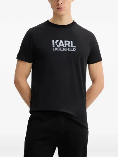 Karl Lagerfeld Logo-print T-shirt In Black