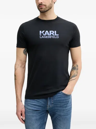 Karl Lagerfeld Logo-print T-shirt In Black